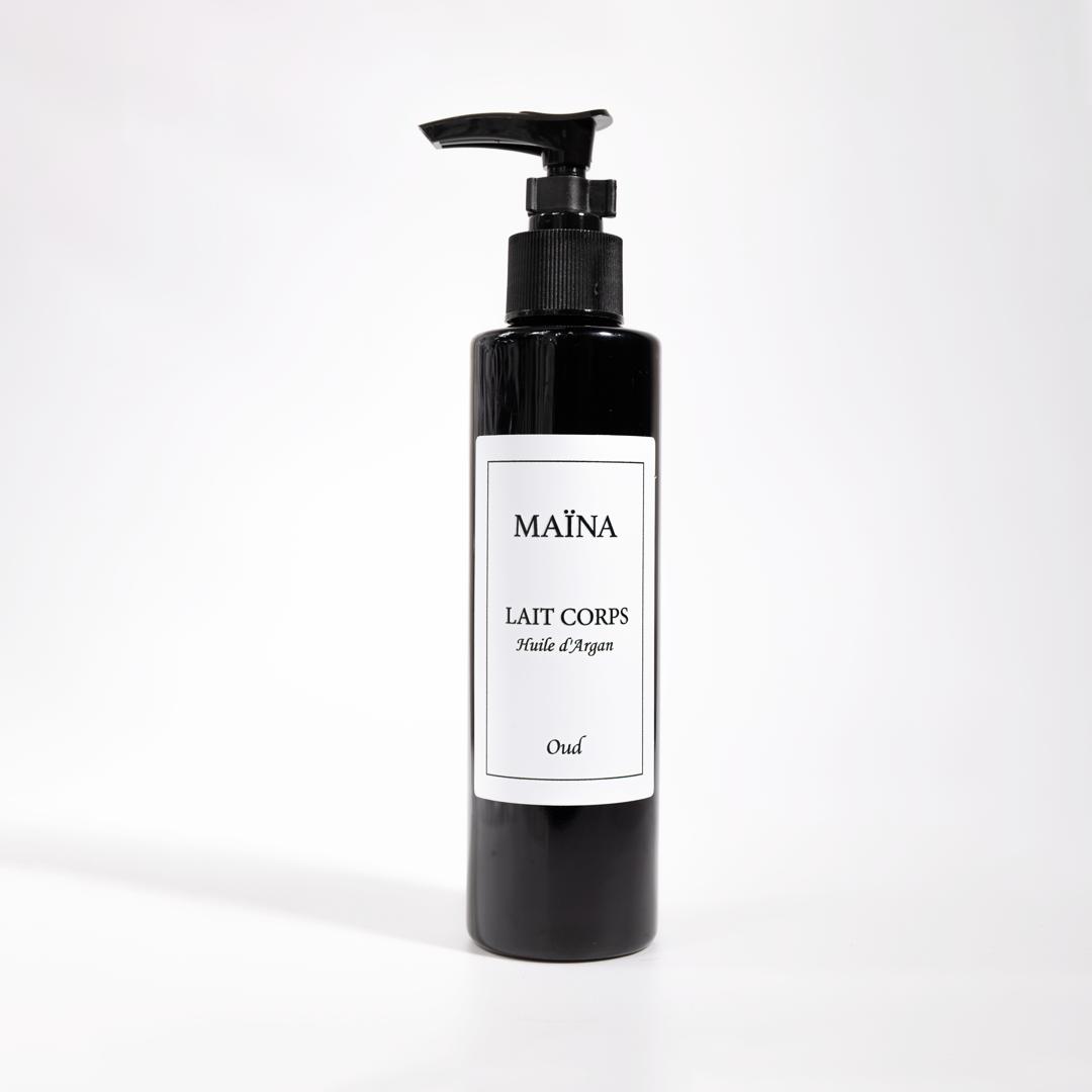 Lait corps naturel à l’huile d’argan – Oud – 200 ml