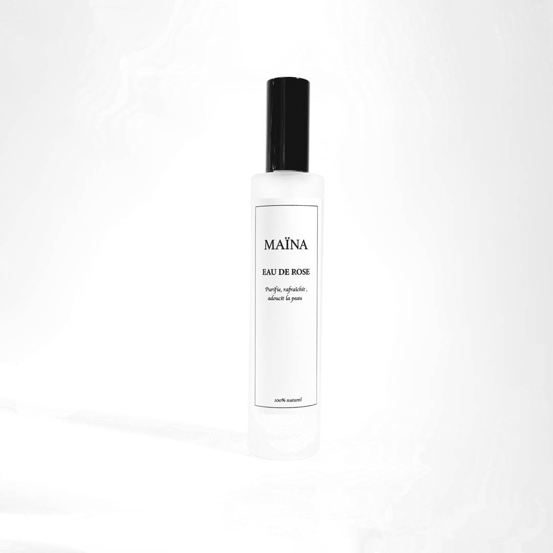 Eau de rose bio visage 100 ml – Purifiante & éclat | Maïna Paris