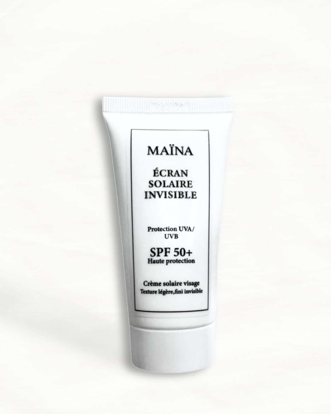 Écran solaire visage invisible SPF 50 – Soin solaire naturel